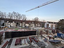 Es geht weiter mit Riesenschritten. Blick auf unseren Neubau einige Wochen später. Foto: 