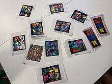 Foto: Die Ergebnisse der Malaktion der Kinder sind hier zu sehen.