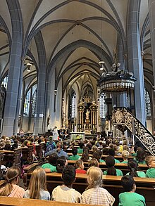 Foto: Hier sieht man ein Bild vom Abschlussgottesdienst in St. Lambertus.