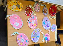 Foto Gestickte Ostereier sind sehr schön geworden. 