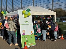 Foto Unser Stand beim Familienfest Hassels. 